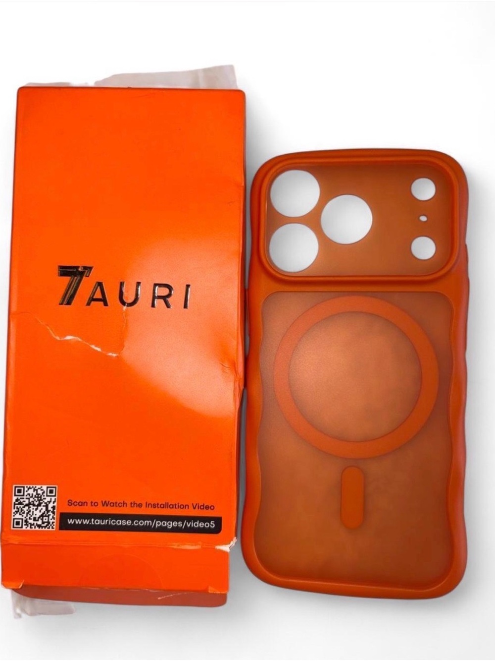 TAURI for iPhone 17 Pro Case, Compatible with MagSafe, Orange